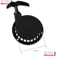 Seilzugstarter mini moto cross + Aluritzel fr - Graphit Schwarz Bilder 2