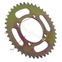 Kettenkranz, verstrkt, 37 Z fr dirt bike (Typ 2 : 420) Bilder 1