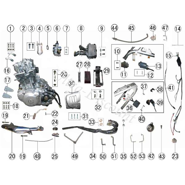 Dichtung Auspuffshlle Quad Shineray 300ccm (XY300STE) Bilder 2