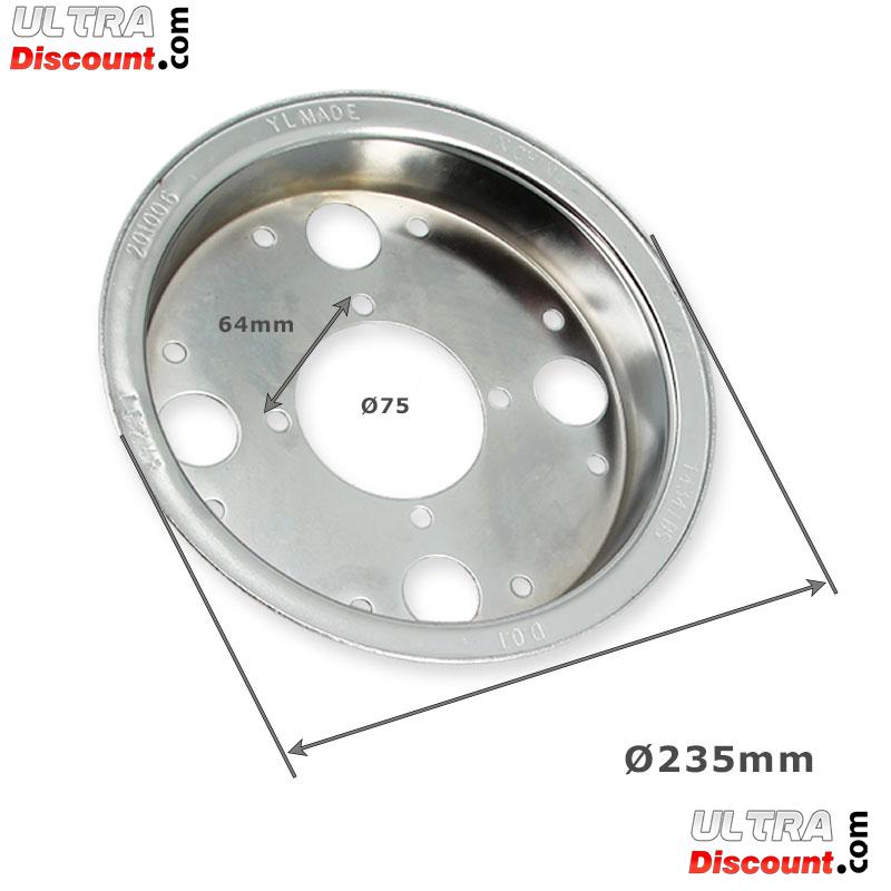 Felge vorn chrom Tuning fr Dax 50 ccm bis 125 ccm (2.50x8) Bilder 1