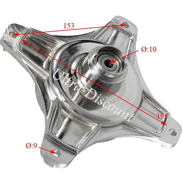 Radnabe Tuning vorn-hinten 10mm fr Dax 50 ccm bis 125 ccm (Nickel ) Bilder 1