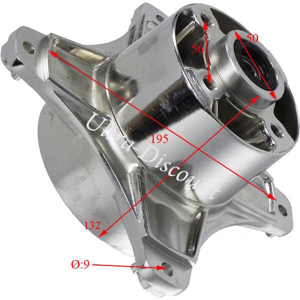 Radnabe Tuning vorn-hinten 10mm fr Dax 50 ccm bis 125 ccm (Nickel ) Bilder 3