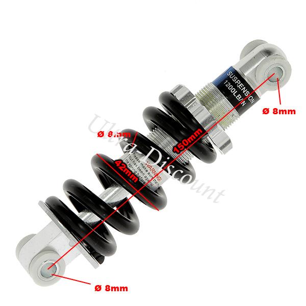 Dmpfer hinten fr pocket quad - 1200lbs, 150mm (Type 3) Bilder 1
