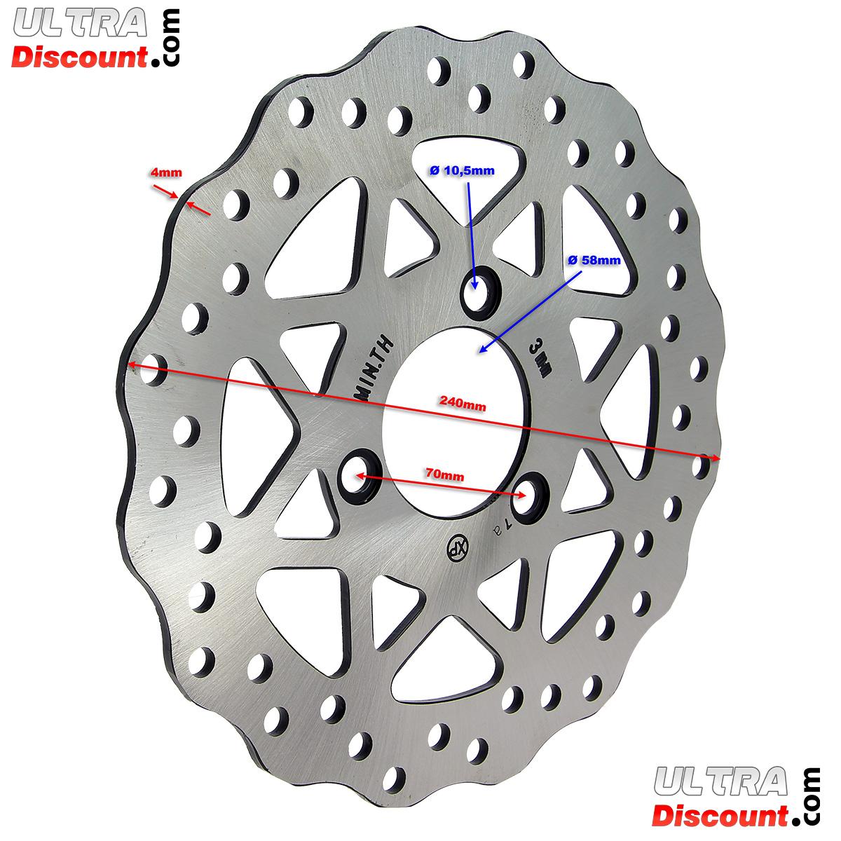 Bremsscheibe hinten fr Quad Shineray 250ST-9C (4mm) Bilder 1