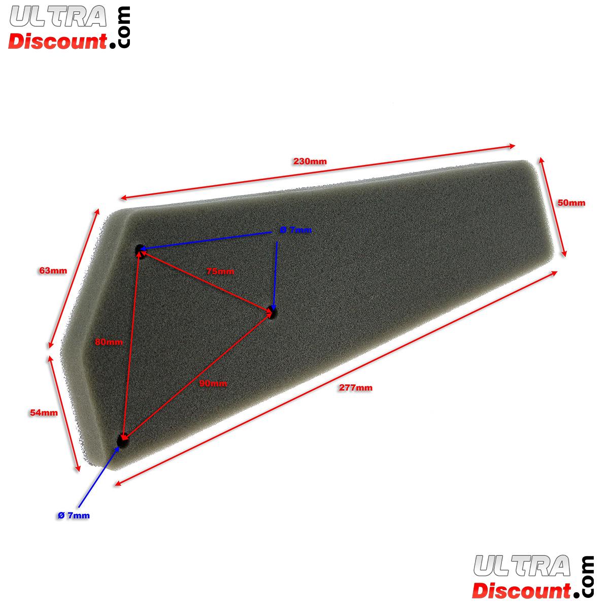 Luftfilter aus Schaumstoff fr Motorroller Baotian BT49QT-11 Bilder 1