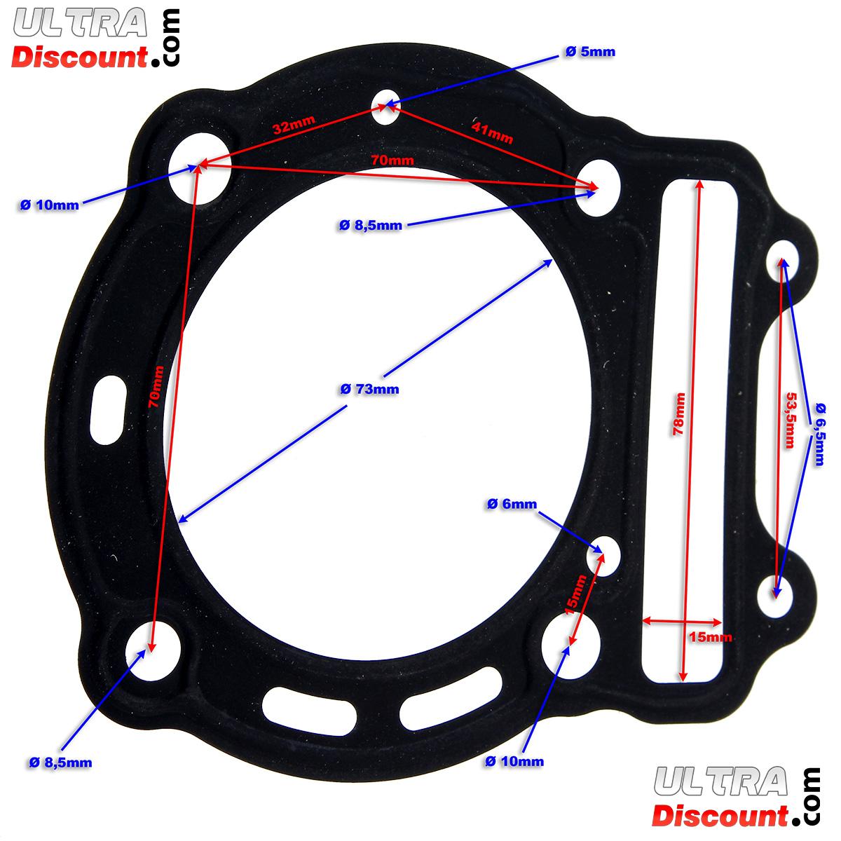 Zylinderkopfdichtung fr Quads Shineray 250ST-9C (Motor172MM) Bilder 1