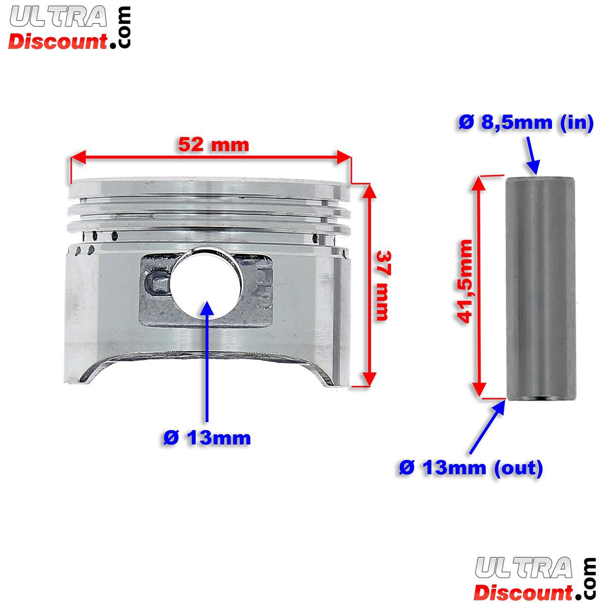 Zylinder-Set aus Aluminium fr ATV 110ccm ( 1P52FMH ) Bilder 3