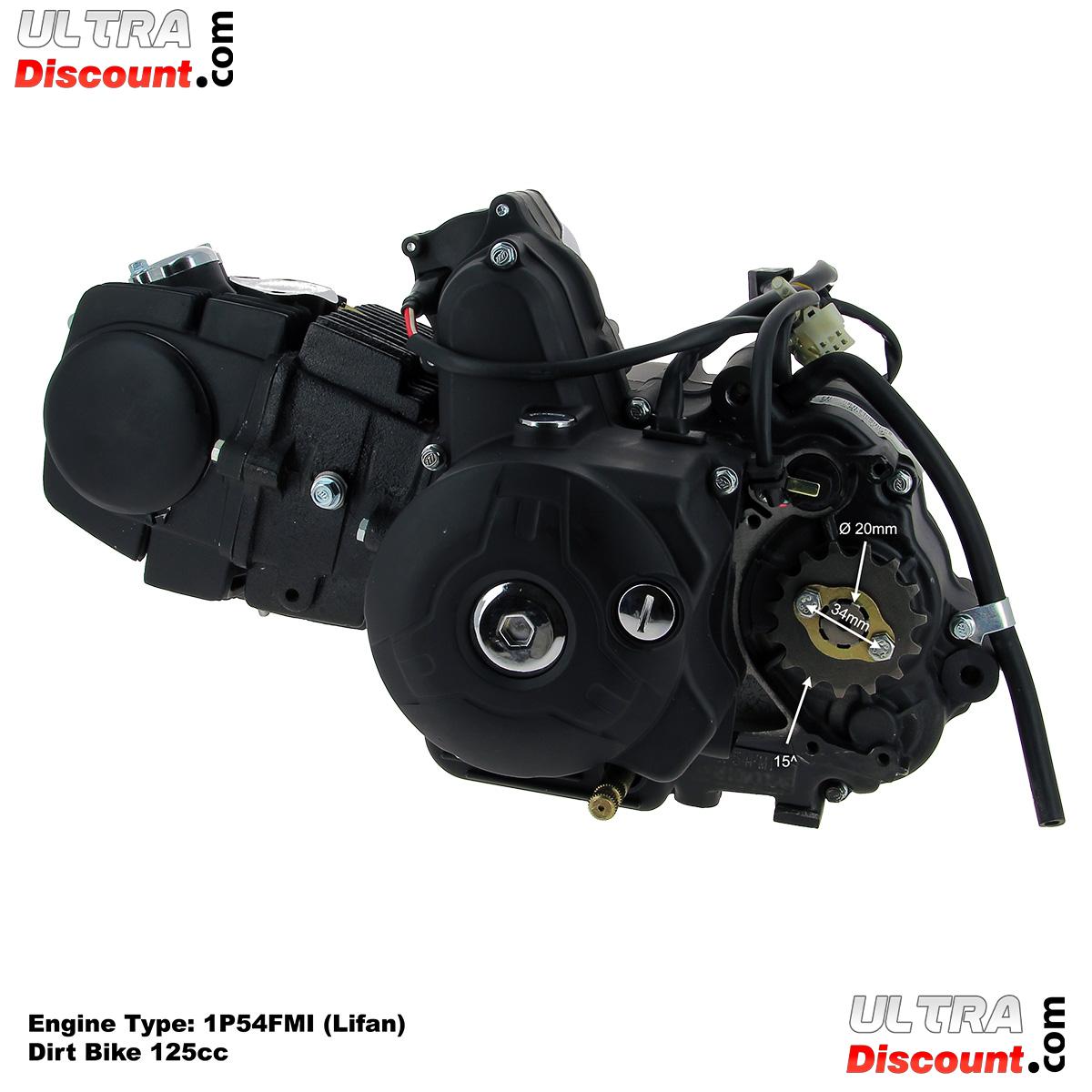 Motor 125 ccm Lifan 1P54FMI dirt bike Bilder 1