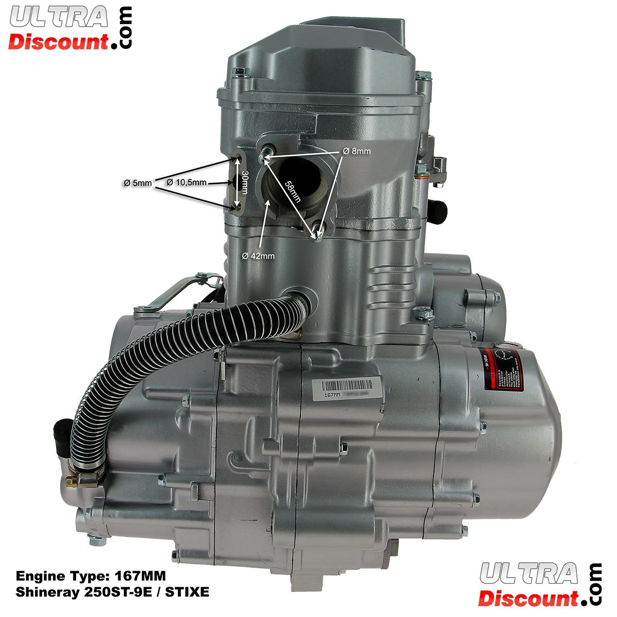 Kompletter Motor fr Quad Shineray 250 ccm Racing (167MM) Bilder 1