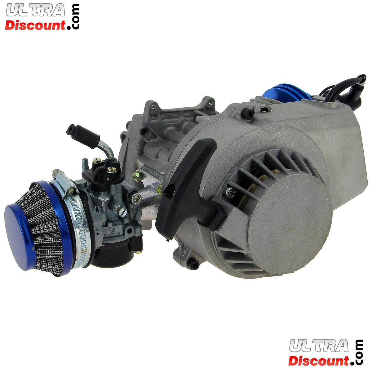 Komplett Motor UD Racing 53cc fr pocket bike - BLAU Bilder 1