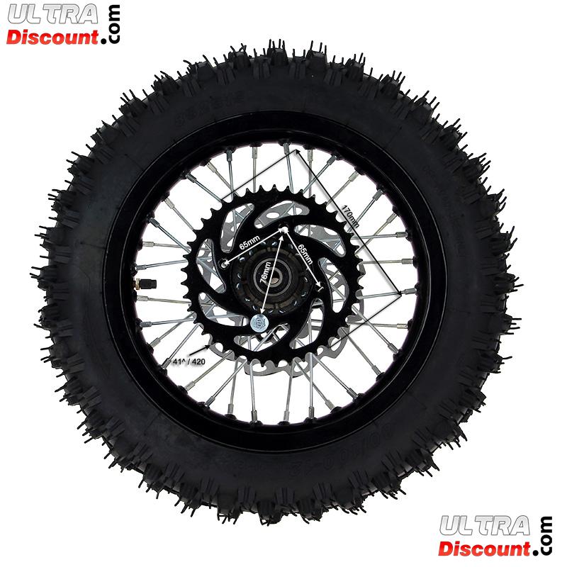 Rad hinten komplett 12', schwarz, fr dirt bike AGB29 Bilder 2