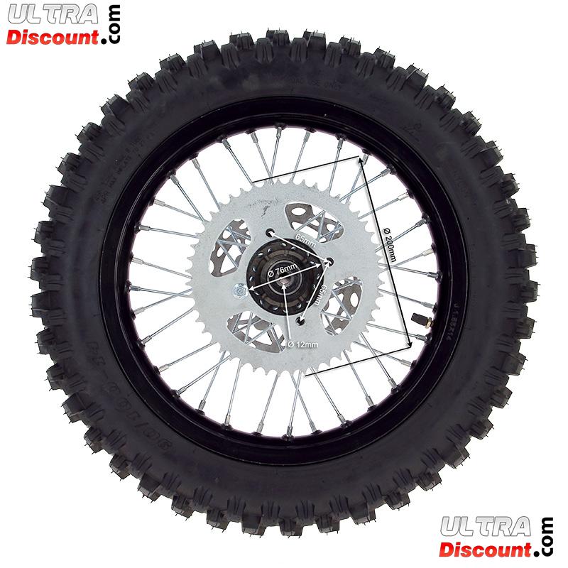 Rad hinten komplett 14', schwarz, fr dirt bike AGB30 Bilder 2