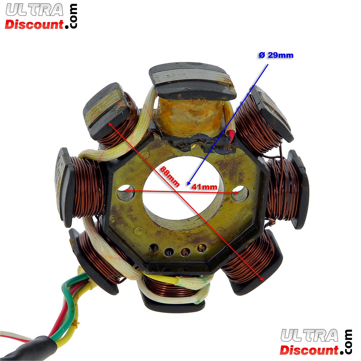 Stator fr chinesischen Skooter 50 ccm, 4-Taktmotor (5 Kabel) Bilder 1