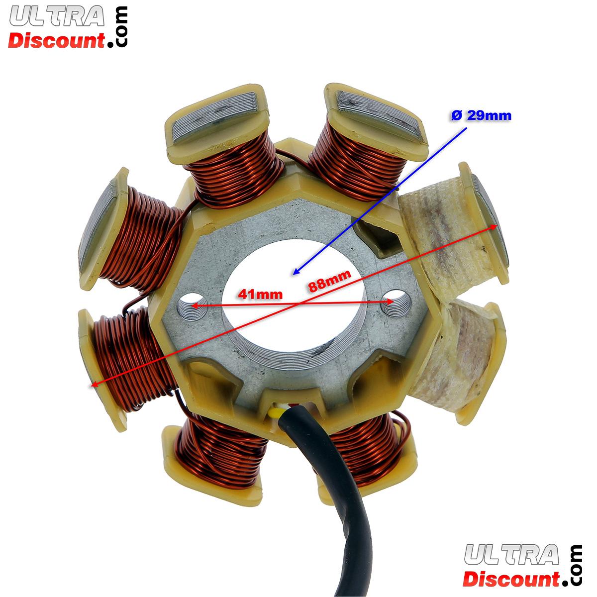 Stator fr chinesischen Skooter 50 ccm, 4-Taktmotor (4 Kabel) Bilder 1