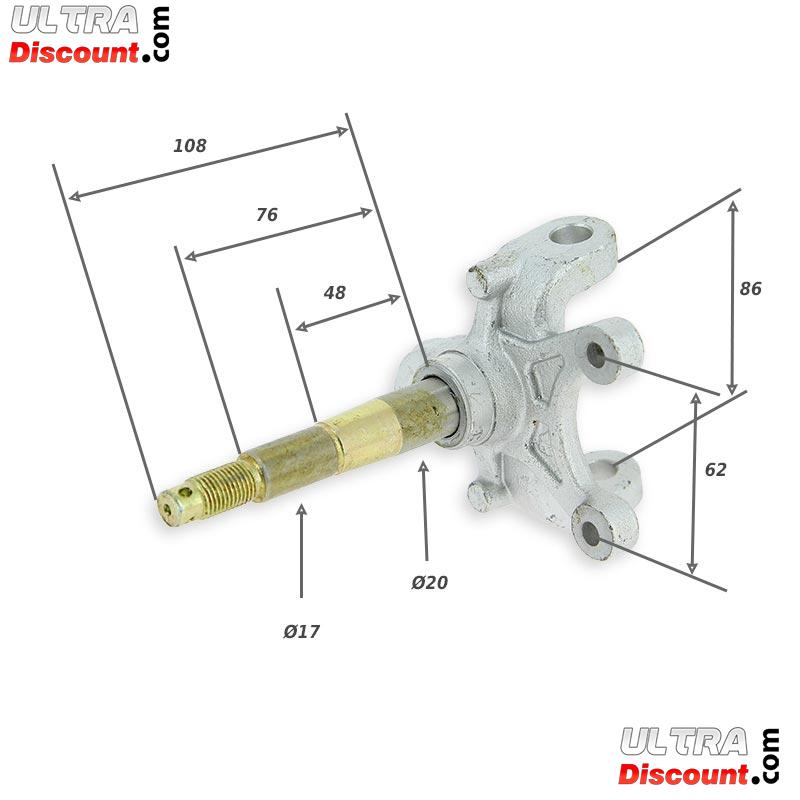 Achsschenkel links fr Quad Shineray 250 ccm ST-9E Bilder 1