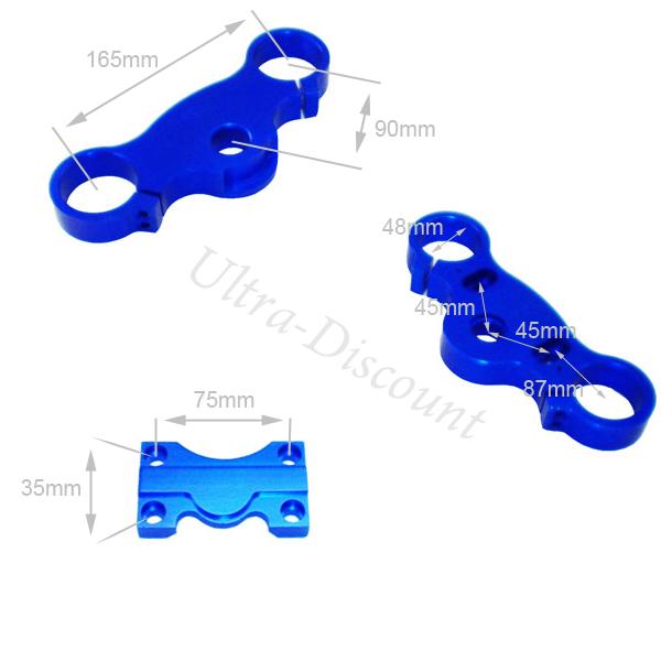 Gabelbrcke Tuning  fr dirt bike, blau Bilder 1