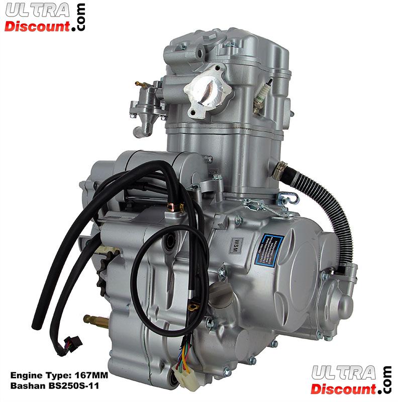Motor komplett 167MM fr Quad Bashan 250 ccm (BS250S-11) Bilder 3