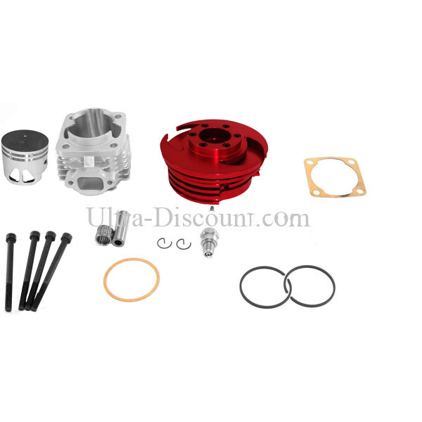 Kit 53 ccm 4 Schleusen, Bolzen 10 mm, rot (Typ C), Teile Pockets Supermoto