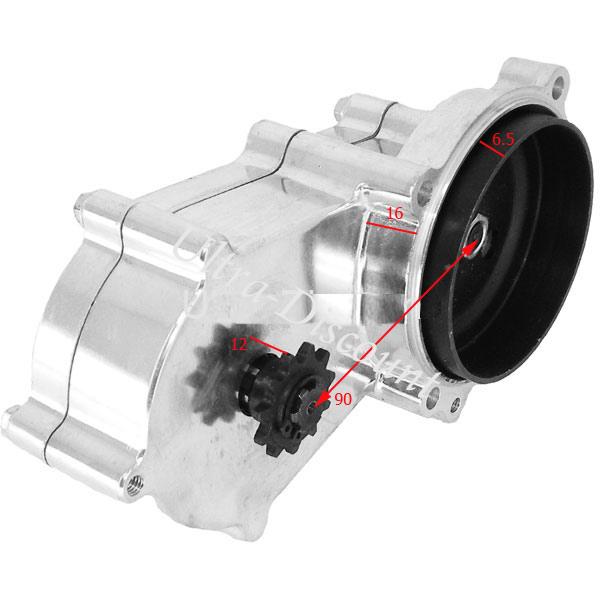 Reduziergetriebe Chrom doppelt Kette fr pocket bike cross (6.5mm) Bilder 1