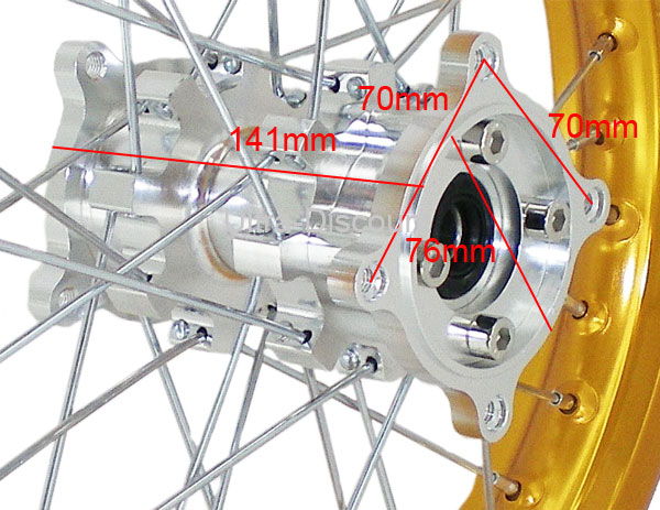 Felge dirt bike hinten 14' (CNC) hochwertig Bilder 1