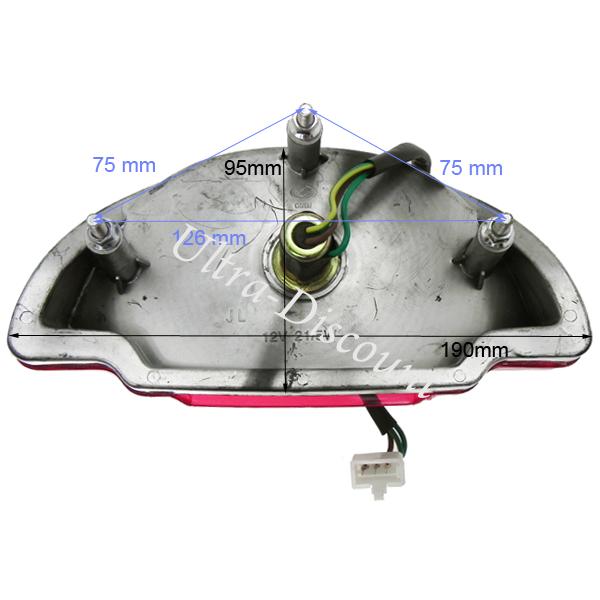 Rcklicht fr Motorroller Baotian BT49QT-7 Bilder 1