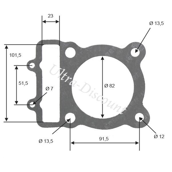 Fudichtung fr Quad Shineray 300ccm (XY300St-5E) Bilder 1