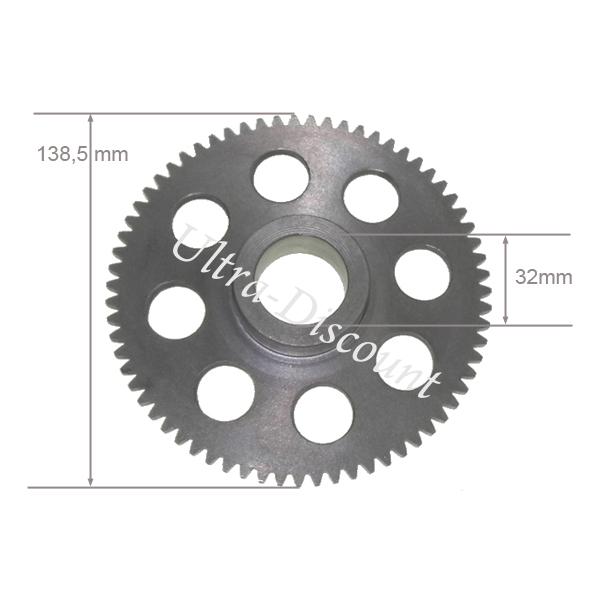 Ritzel fr Getriebe Quad Shineray 300 ccm (67 Z) Bilder 2