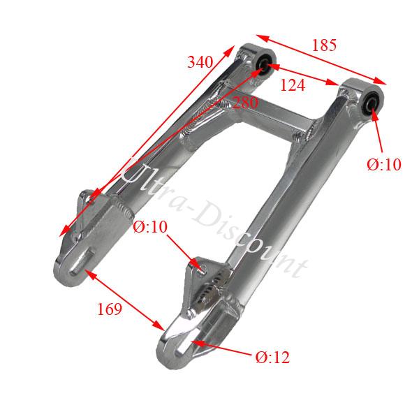 Schwingarm Aluminium Tuning fr Monkey und Gorilla (+10cm) Bilder 1