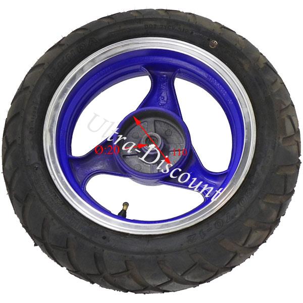 Rad hinten komplett fr Jonway (blau) Bilder 1