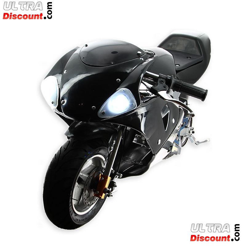 Pocket Bike 49cc schwarz mit Frontoptik Bilder 2