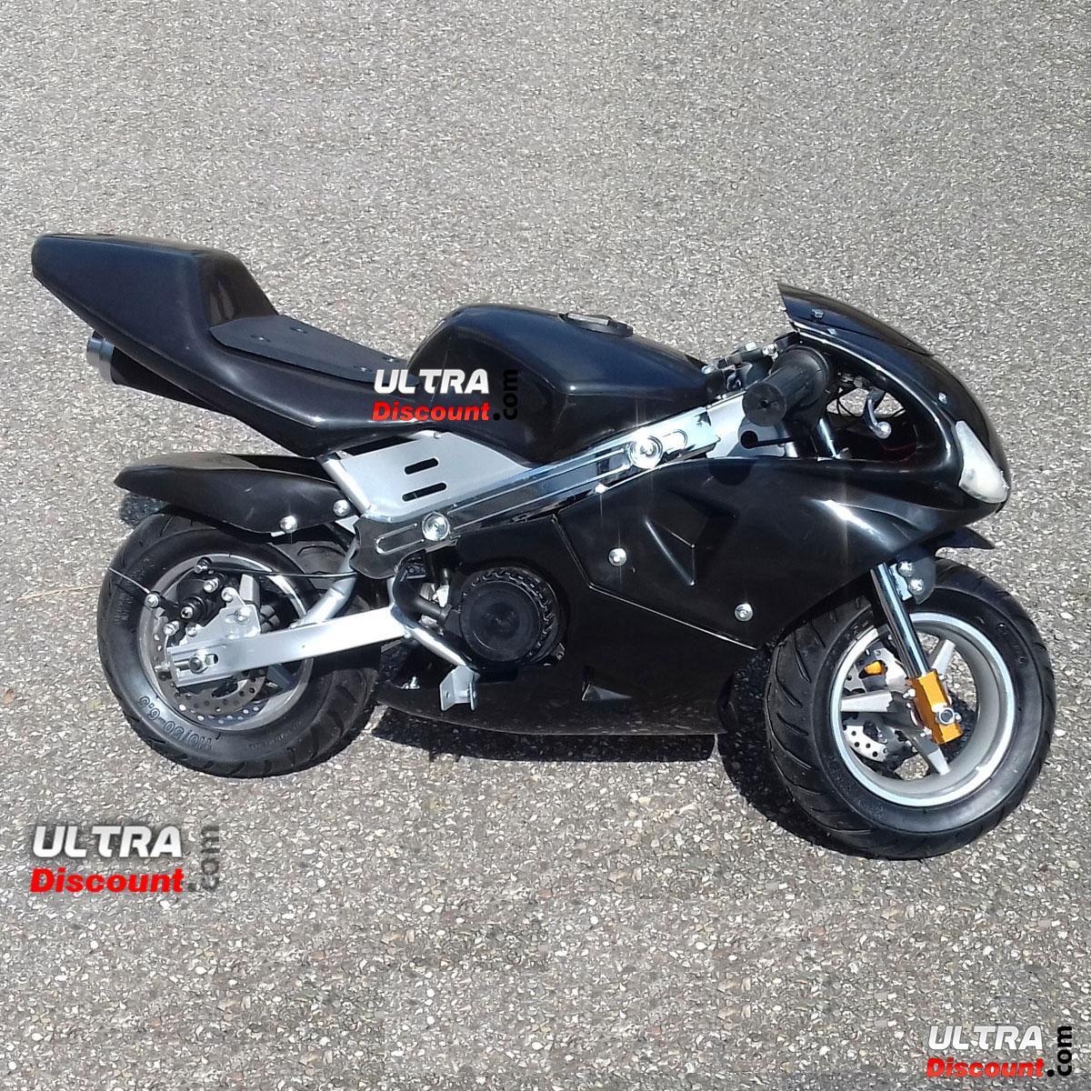 Pocket Bike 49cc schwarz mit Frontoptik Bilder 5