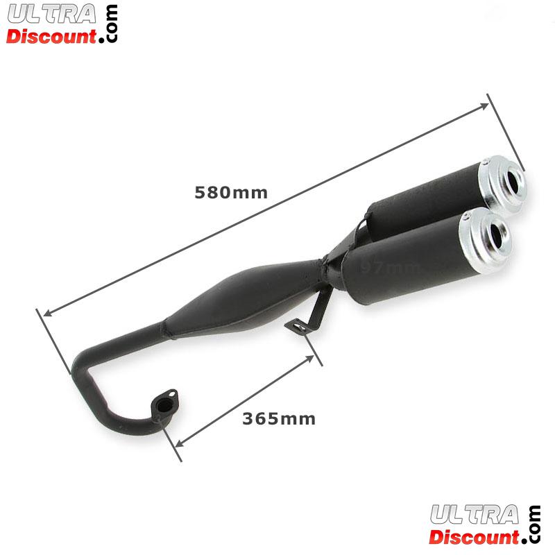 Auspuff Doppelt fr Pocket Bike (typ2) Bilder 2