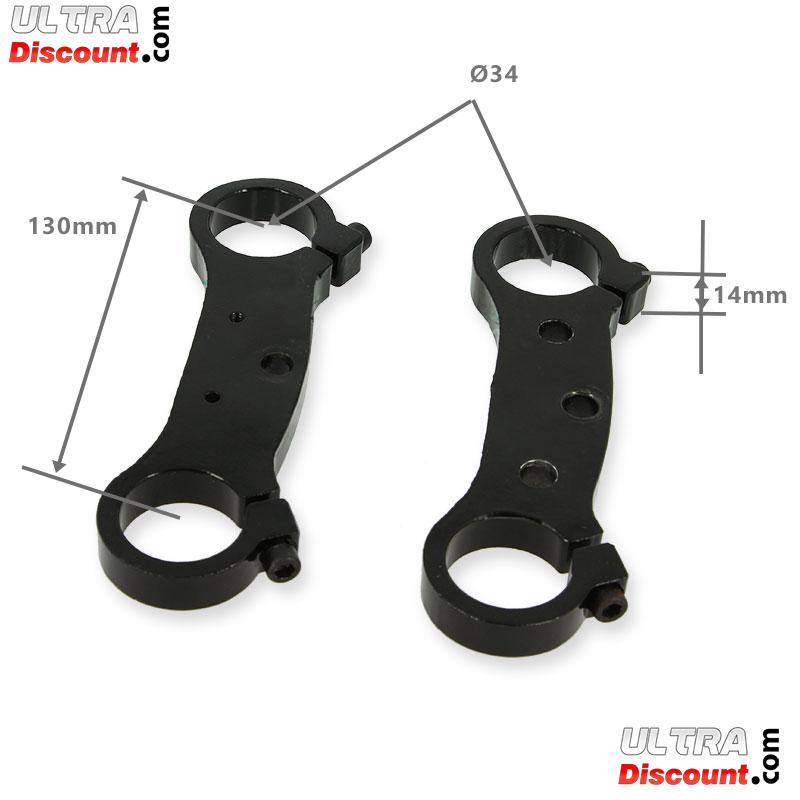 Gabelbrcke Paar fr pocket Dirt Nitro 34mm Schwarz Bilder 1