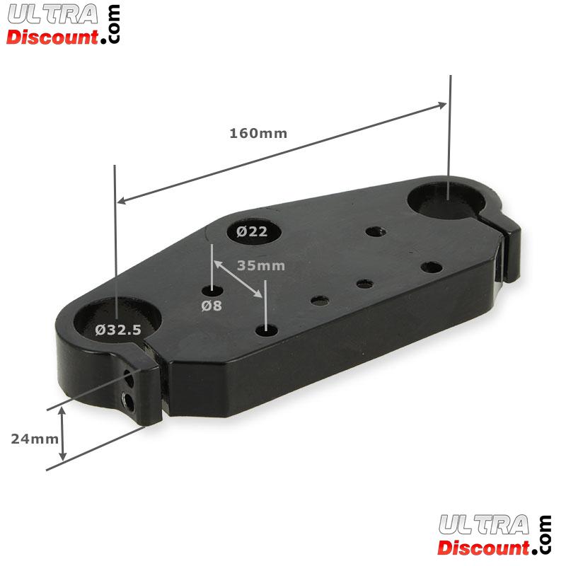 Gabelbaum oben 160mm fr Scooter Citycoco (Schwarz) Bilder 1