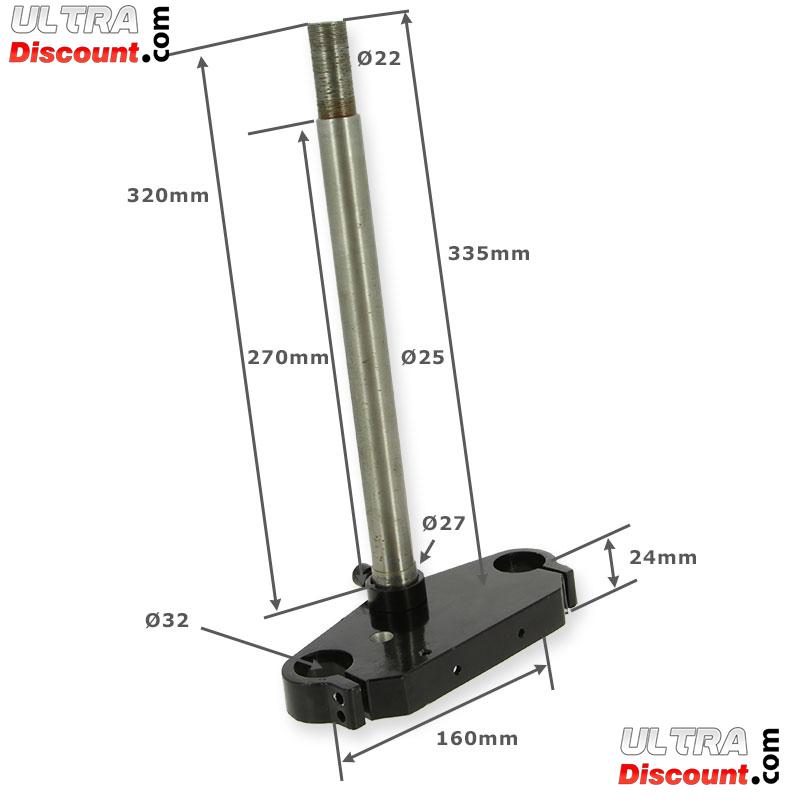 Gabelbrcke niedriger 320mm fr Scooter Citycoco Bilder 1