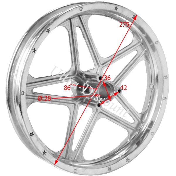 Felge hinten fr Pocket bike cross (10'', Typ 1) Bilder 1