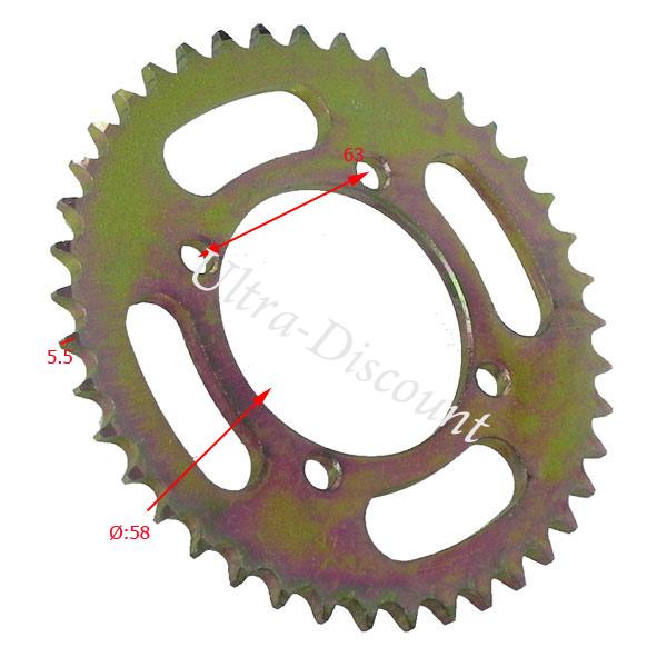 Kettenkranz, verstrkt, 37 Z typ 420 fr dirt bike (Typ 1) Bilder 1