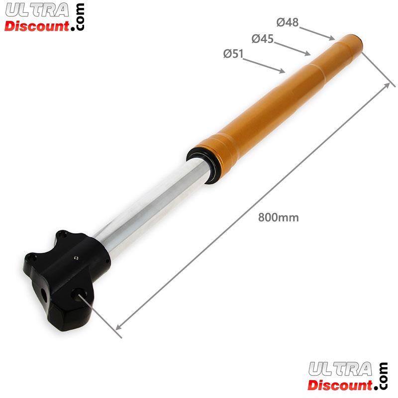 Gabelholme Qualittsprodukt 800mm, doppelte Einstellung, 15mm Radachsen - Gold Bilder 1