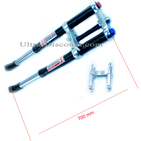Gabel komplett dirt bike, Qualittsprodukt (Gold , 700 mm) Bilder 2