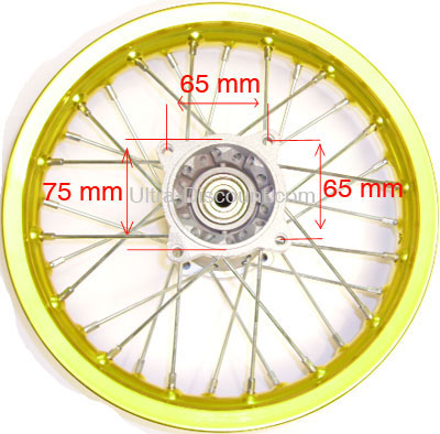 Felge hinten 12'', gold, fr dirt bike (Typ 2) Bilder 2