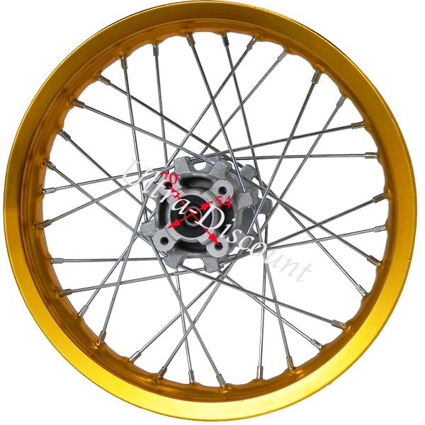 Felge hinten 14', gold, fr dirt bike (Typ 2) Bilder 2