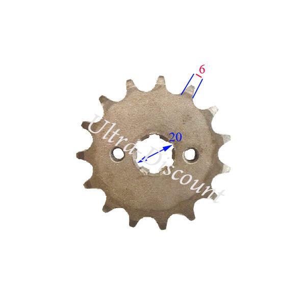 Ritzel, verstrkt, 17 Z fr dirt bike (420 : :20mm) Bilder 1