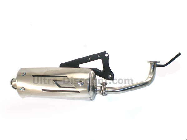Auspuff für Motorroller chinesischen Motor 50 ccm 2-Takt, Chinesische Motorroller Teile Auspuff für Motorroller chinesischen Motor 50 ccm 2-Takt, Chinesische Motorroller Teile