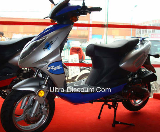 Scooter aus China 125 ccm, blau Bilder 3