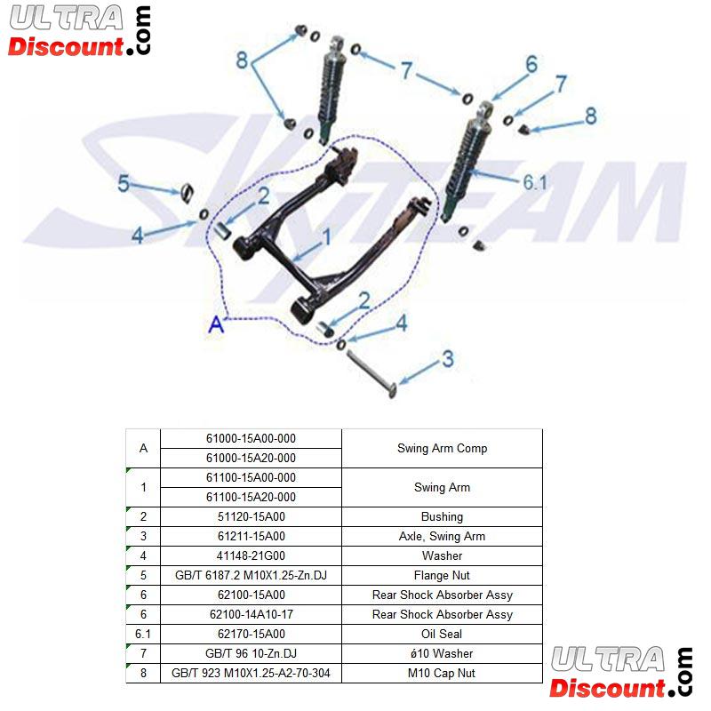 Silentblock Schwingarm fr Skymini Skybongo (23mm) Bilder 1