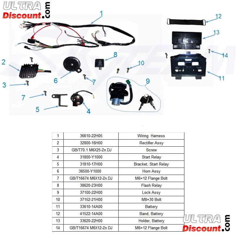Blinker-Relais LED fr Trex Skyteam 50-125cc Euro4 Bilder 1