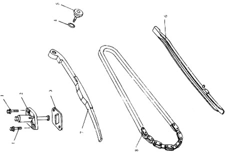 Dichtung Kettenspanner fr Skooter Baotian BT49QT-12