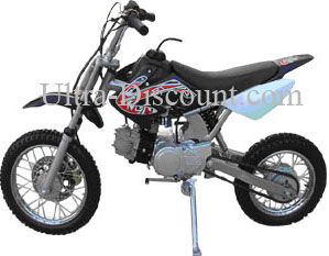 Auspuff original fr dirt bike 110 ccm Schwarz