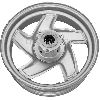 Felge vorn aus Stahlblech f�r Skooter Baotian BT49QT-12, Ersatzteile Baotian BT49QT-12