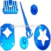 Dekor-Kit Tuning,blau, f�r dirt bike-Motor (Typ 2), Ersatzteile Dirt bike